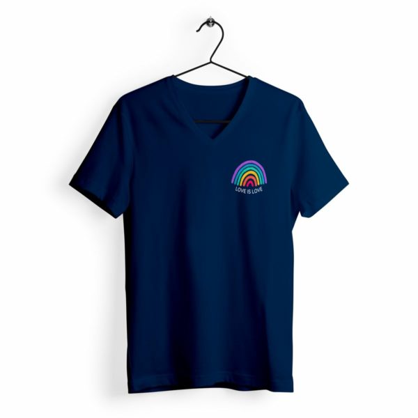 T-shirt Femme Col V Love is Love