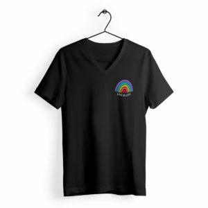 T-shirt Femme Col V Love is Love