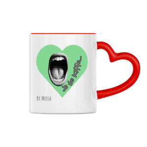 Mug à anse en forme de coeur - Pour dire je t'aime