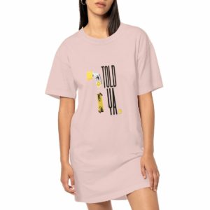 Robe T-shirt Vintage Femme Amusante et Colorée
