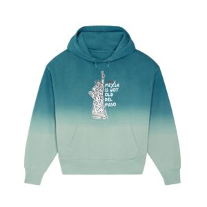 Sweat à capuche unisexe Dip Dye oversized