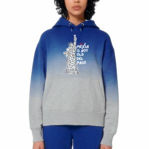 Sweat à capuche unisexe Dip Dye oversized